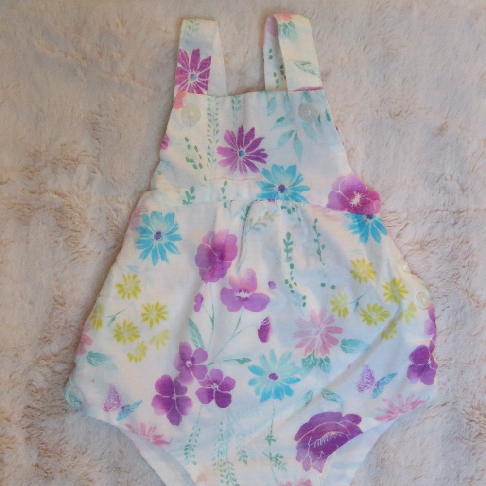 FLORAL JUMPER - 0/3 MOS.
